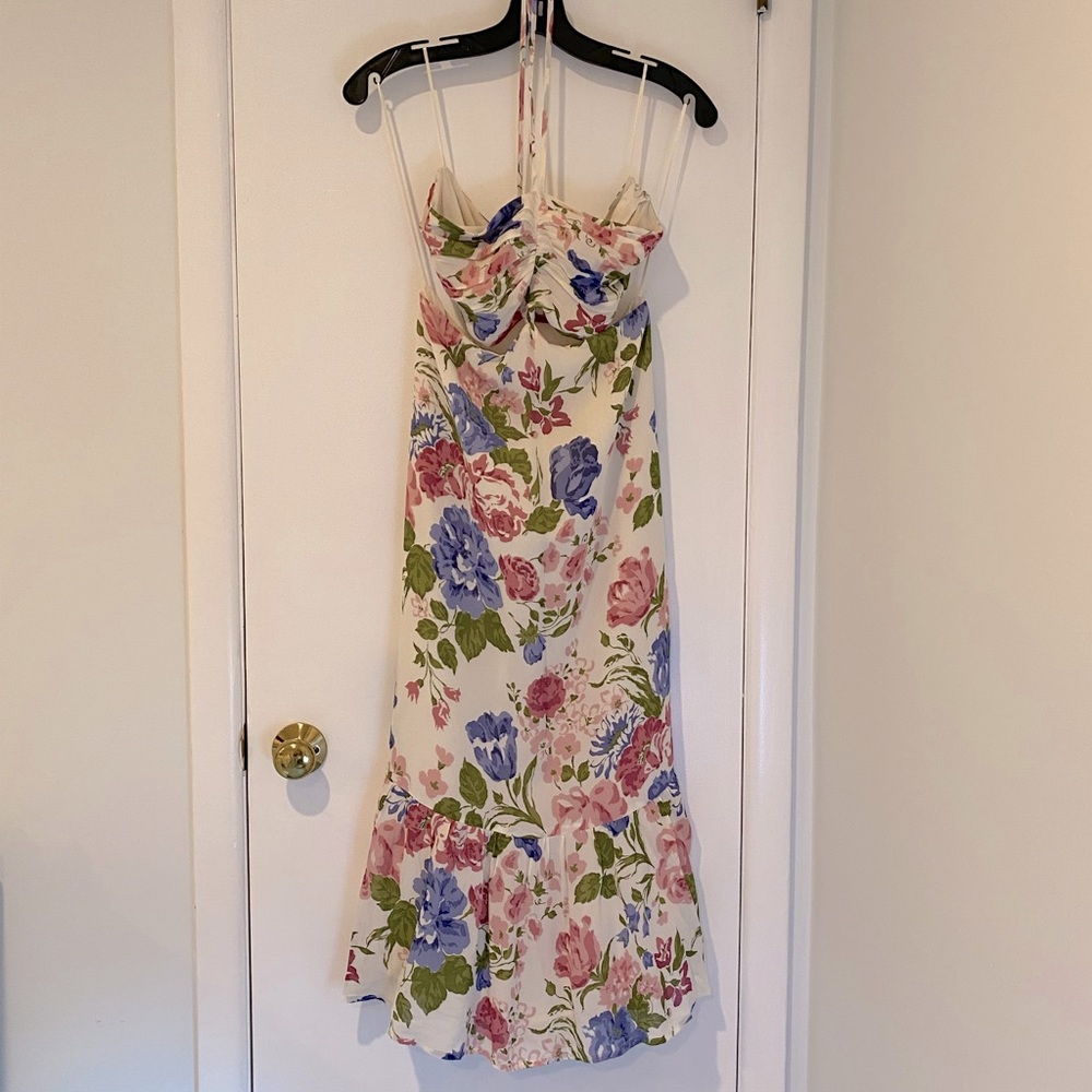 Reformation Riya Cutout Floral Print Midi Dress - Picture 5 of 10